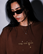 Script Tee Coffee Brown Set1