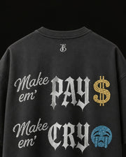 Crystal Tee Dark Grey Flat Lays