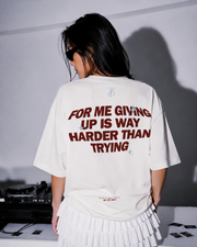 Script Tee Off White Set1