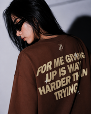 Script Tee Coffee Brown Set1