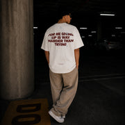 SCRIPT TEE OFF-WHITE