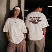 SCRIPT TEE OFF-WHITE